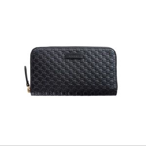 Gucci MicroGuccisima Zip Around Wallet